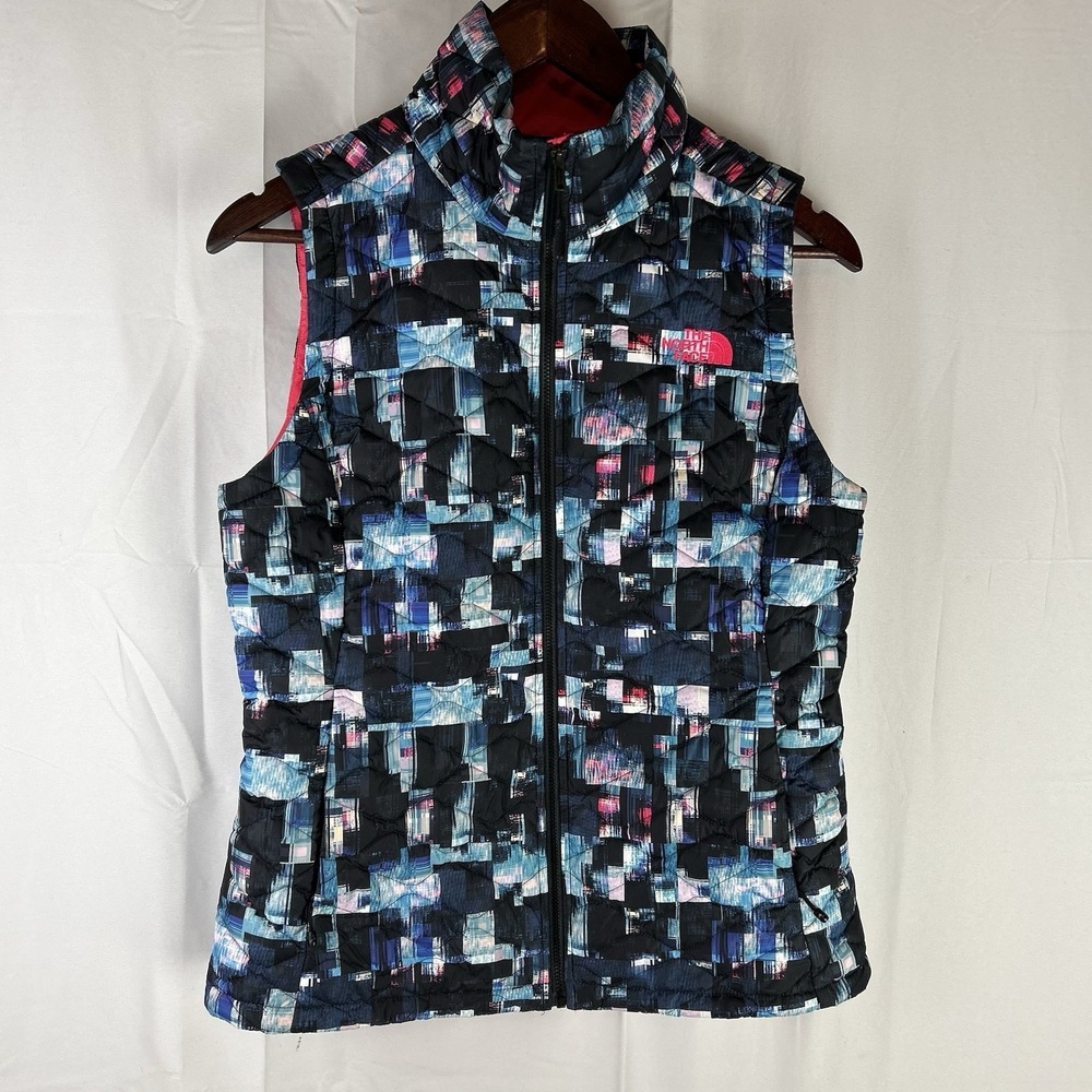 The North Face‎ Womens Small Puffer Quilted Vest Mock Neck Jacket